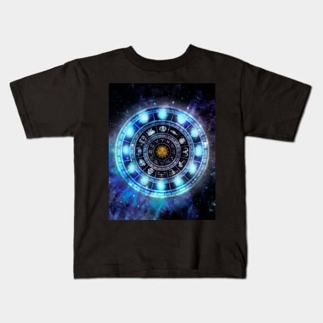 Fire clock Kids T-Shirt by mcashe_art